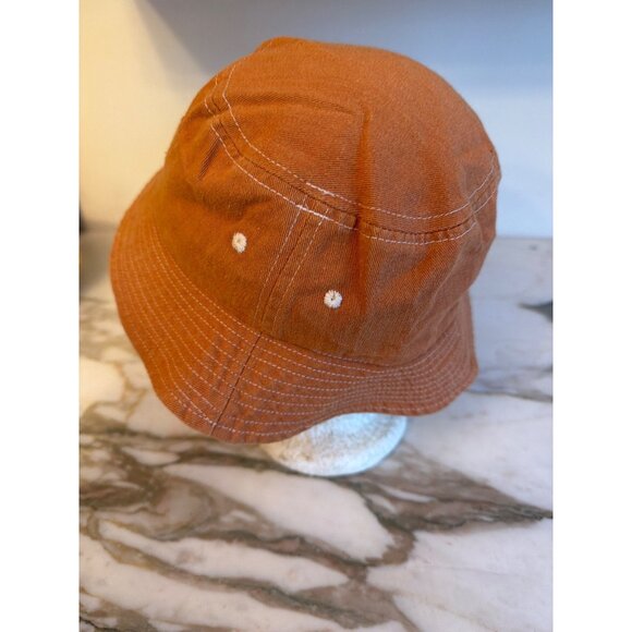 UO-76 Rust Brown Bucket Hat By Reason Clothing Cotton Casual Streetwear - Picture 3 of 5